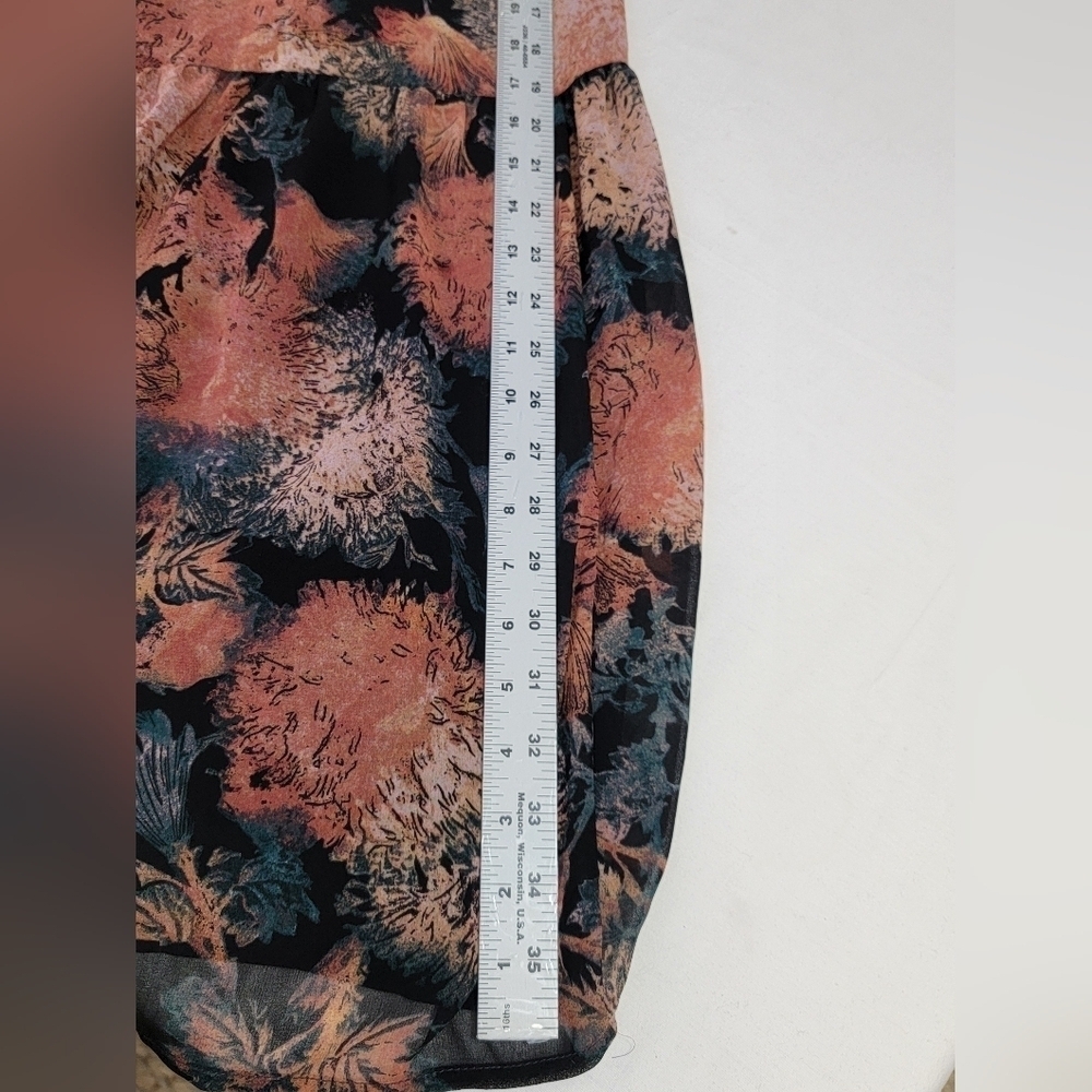 Chelsea28 Floral Split Long Sleeve Tiered Maxi Dress Size XXS - Picture 10 of 16